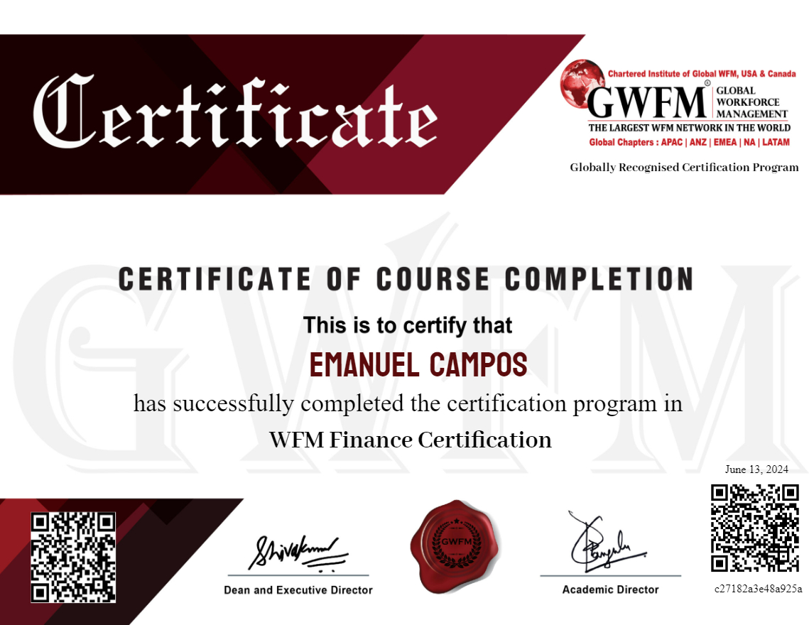 WFM Finance Certification