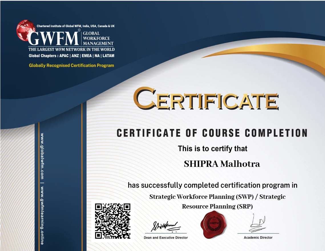 Strategic Workforce Planning (SWP) / Strategic Resource Planning (SRP)