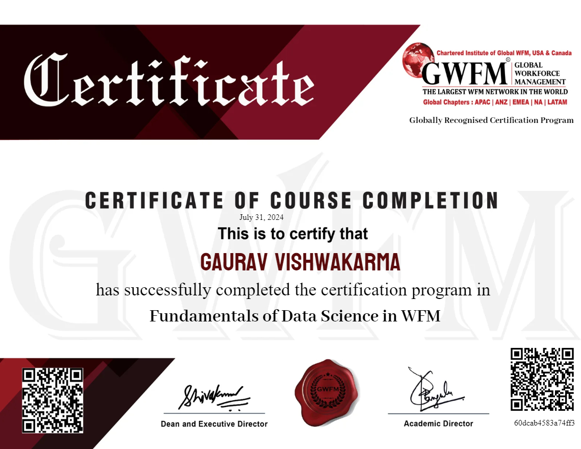 Fundamentals of Data Science in WFM