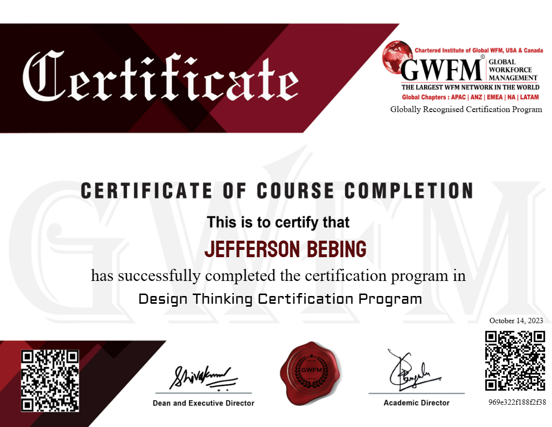 Design Thinking Certification Program