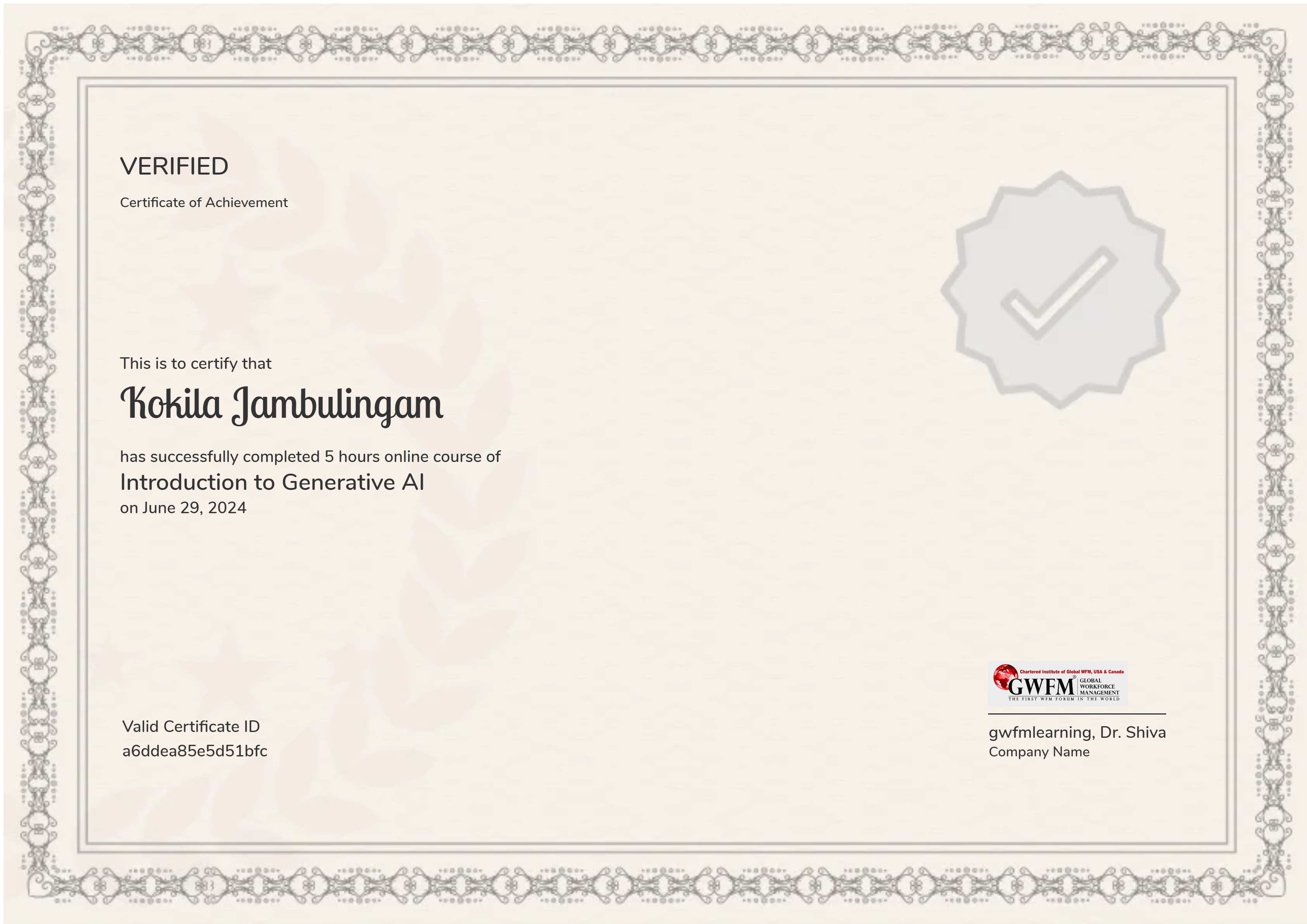 Introduction to Generative AI