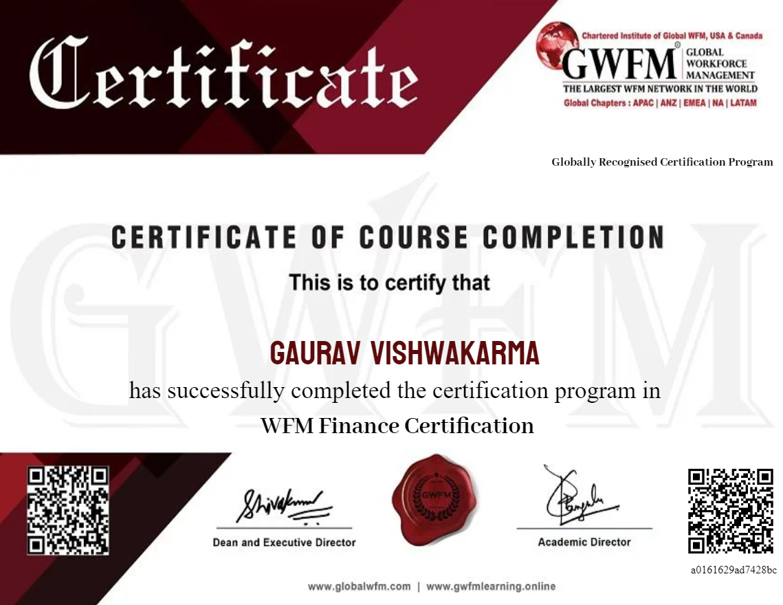 WFM Finance Certification