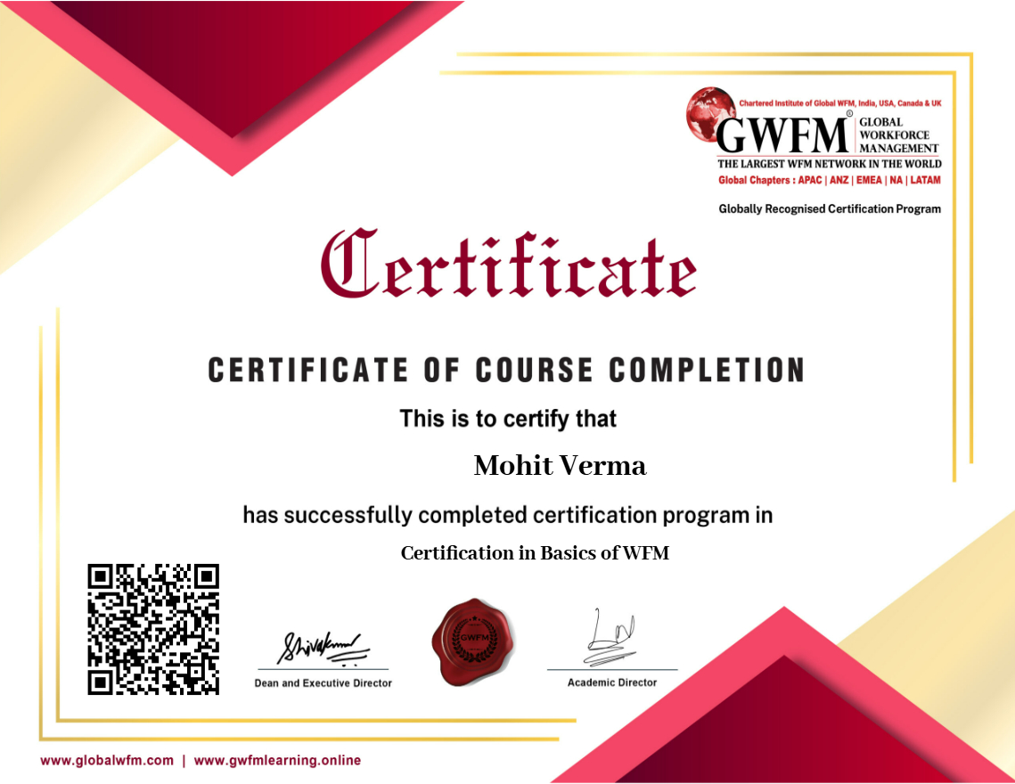Certification in Basics of WFM